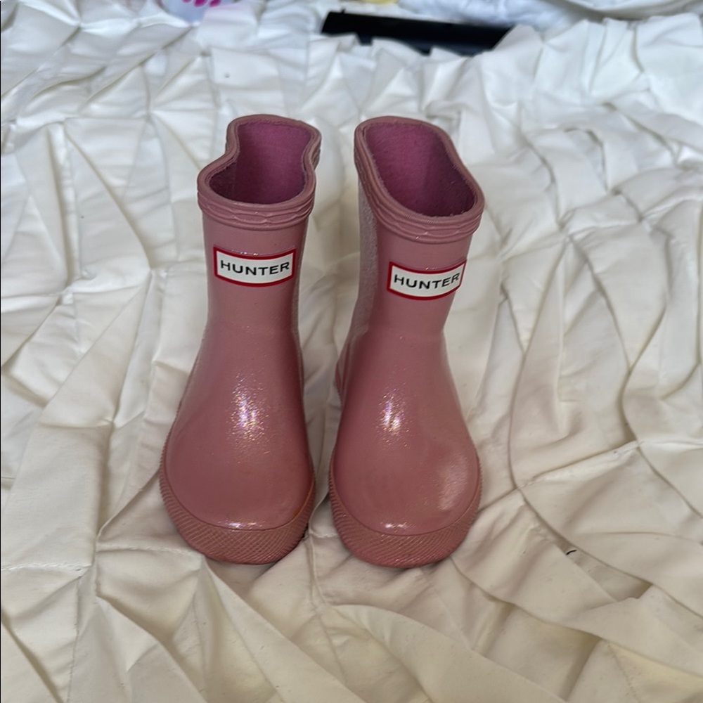 Hunter baby/toddler Pink Rain Boots